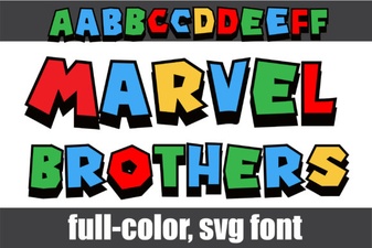 Marvel Brothers Font Design Projects