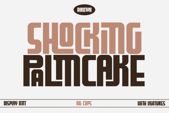 The Palm Cake Font: a Bold & Creative Typographic Experiment