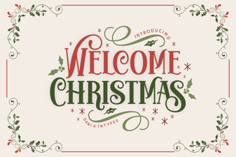 Festive Welcome Christmas Font Designs & Ideas