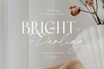 Bright Darling Duo Font for Dynamic Design Projects