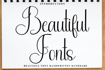 Beautiful Fonts for Creative Design Projects