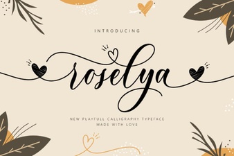 Roselya Script Font for Elegant Design Projects